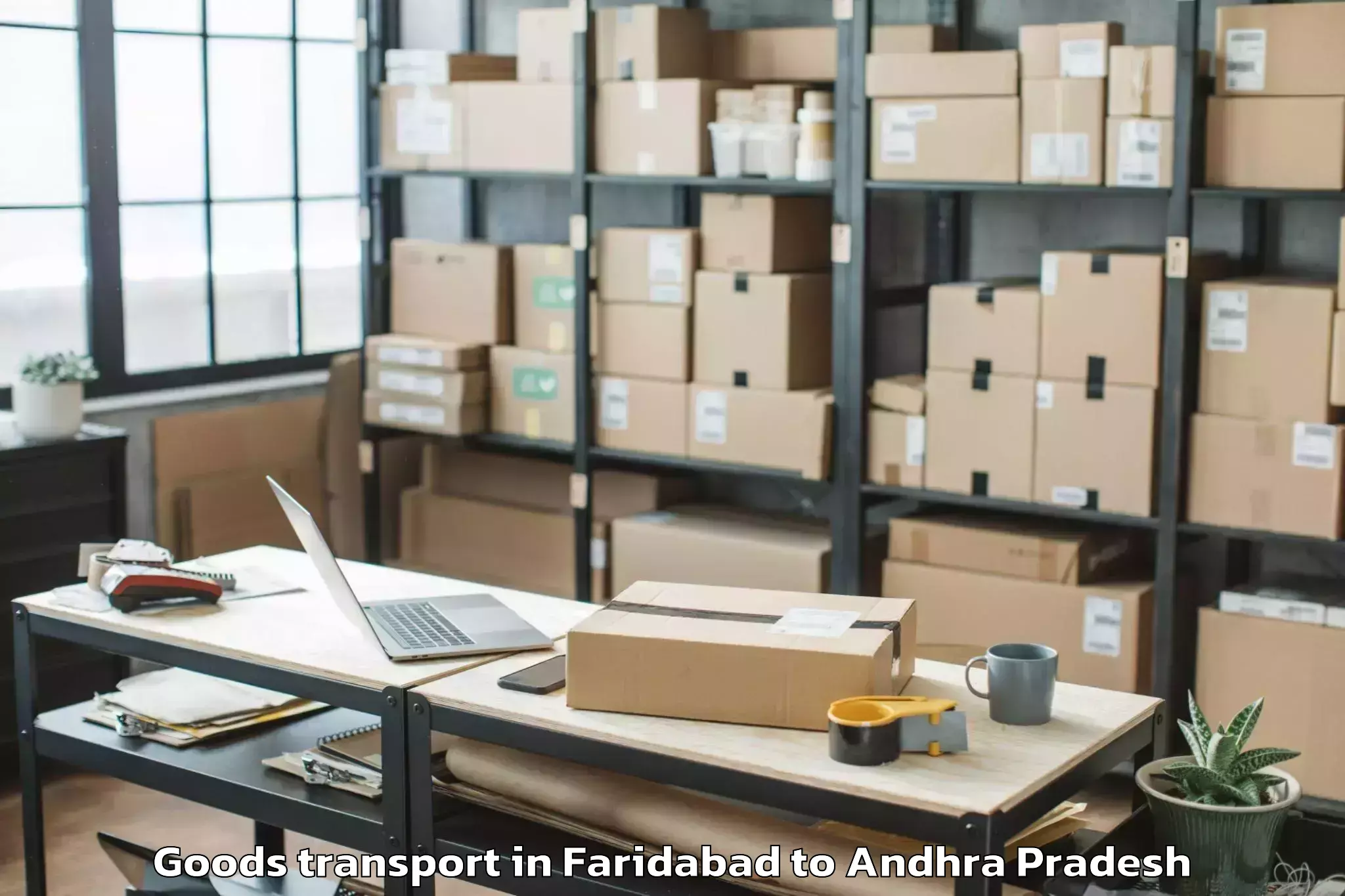 Book Faridabad to Rajampet Goods Transport